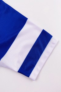 Bulk custom short-sleeved gradient blue cycling shirts Personally designed mountain biking moisture-wicking cycling shirts cycling shirts garment factory SKCSCP015 detail view-3